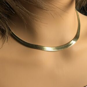 #42 14k GP Herringbone/Snake Chain 6mm Necklace